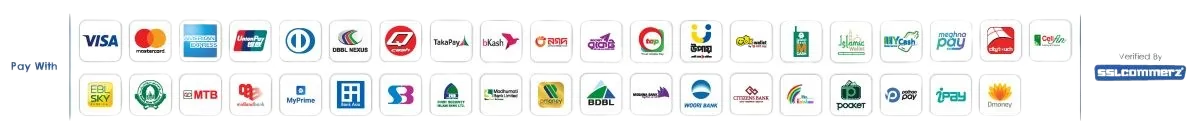 Accepted payment methods including Visa, Mastercard, bKash, Nagad, Rocket and SSLCommerz